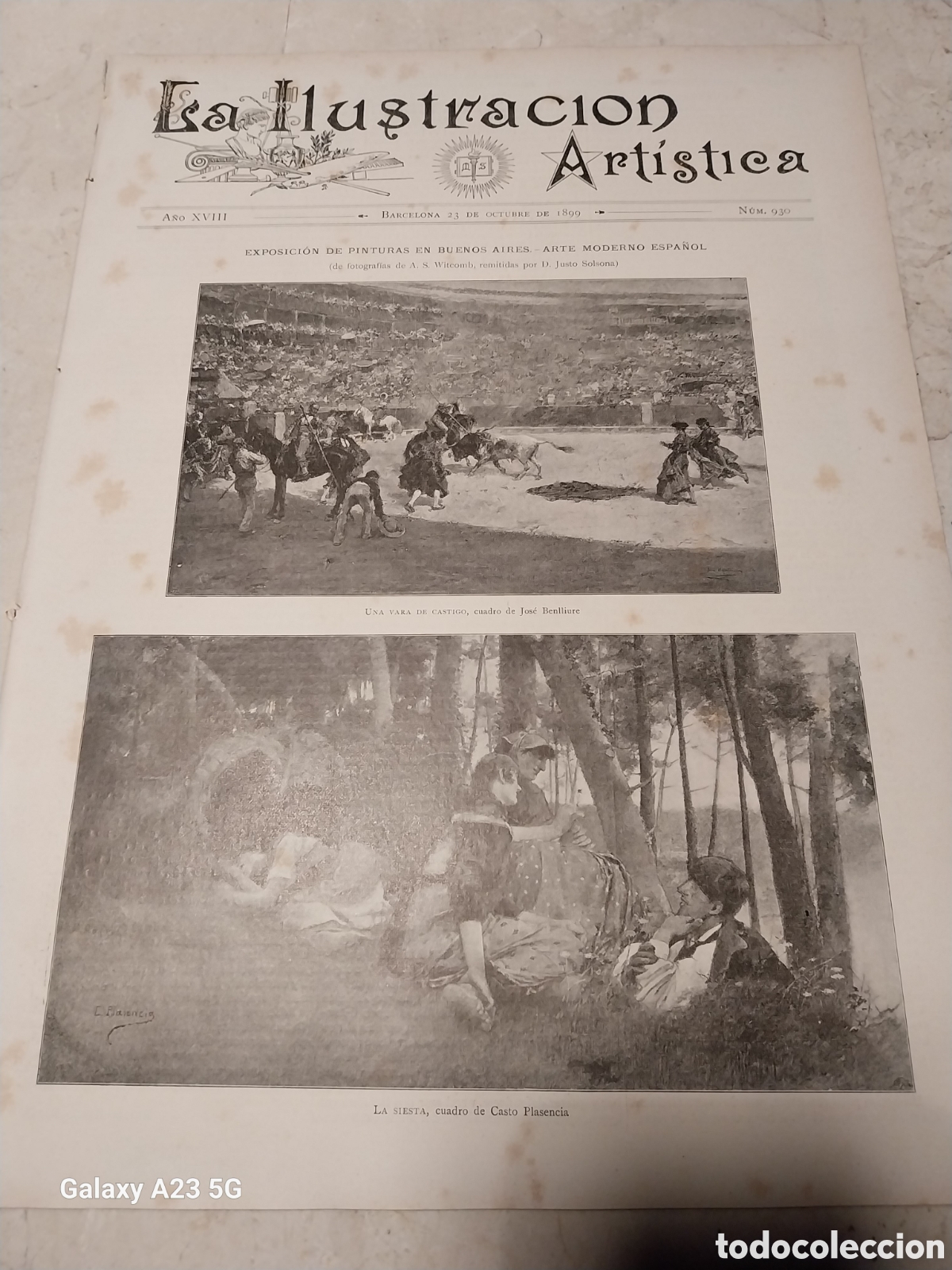 Sammeln von Zeitschriften und Zeitungen: REVISTA 1899 GUERRA ANGLO- BOER. ESTADO LIBRE DE ORANGE. TEATRO NACIONAL DE CRISTIANIA NORUEGA.