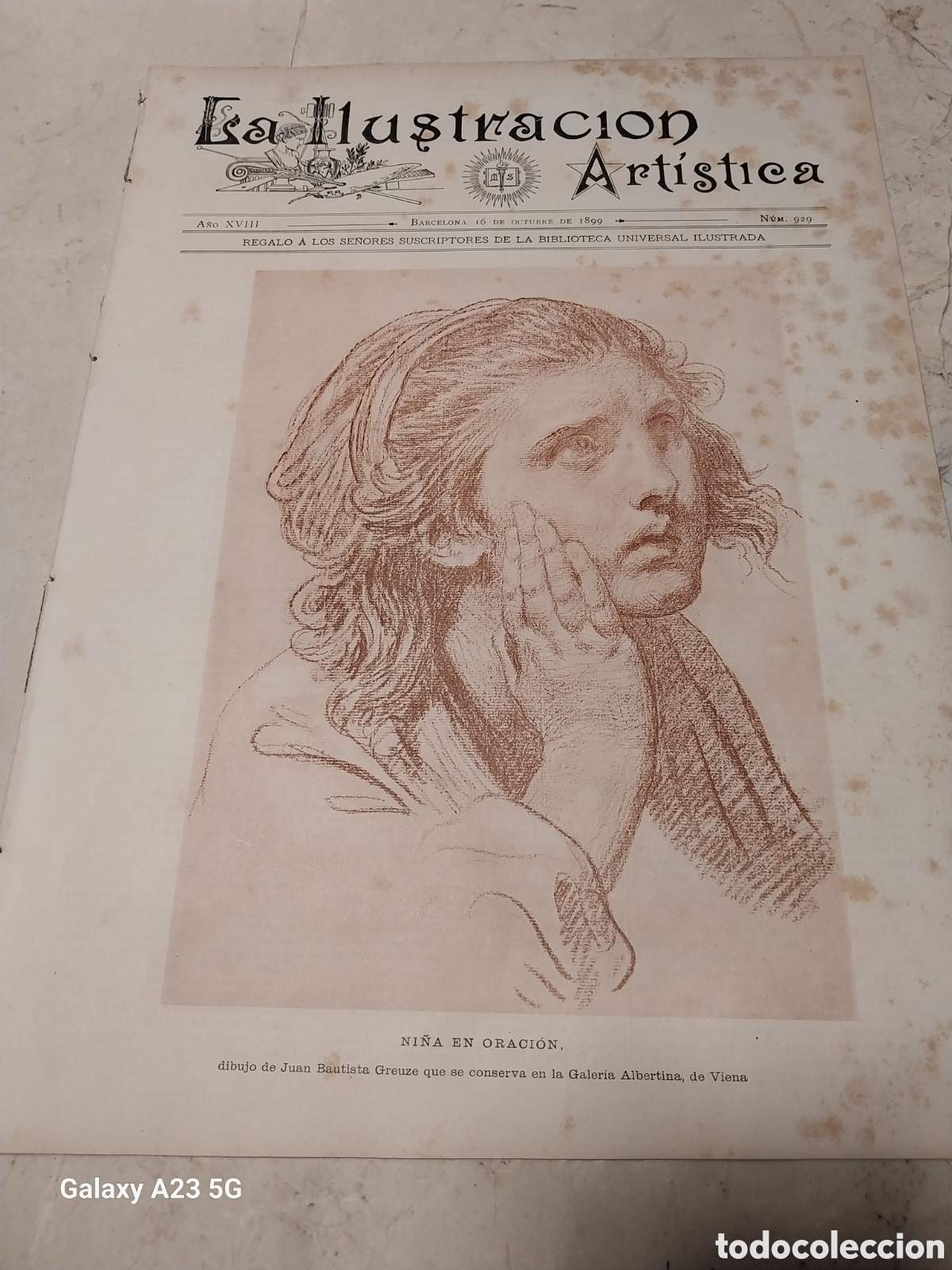 Collection Magazines and Newspapers: REVISTA 1899 EN EL DESPACHO DEL NOTARIO. CALLE DE JOHANNESBURGO. SELLOS DE CUBA