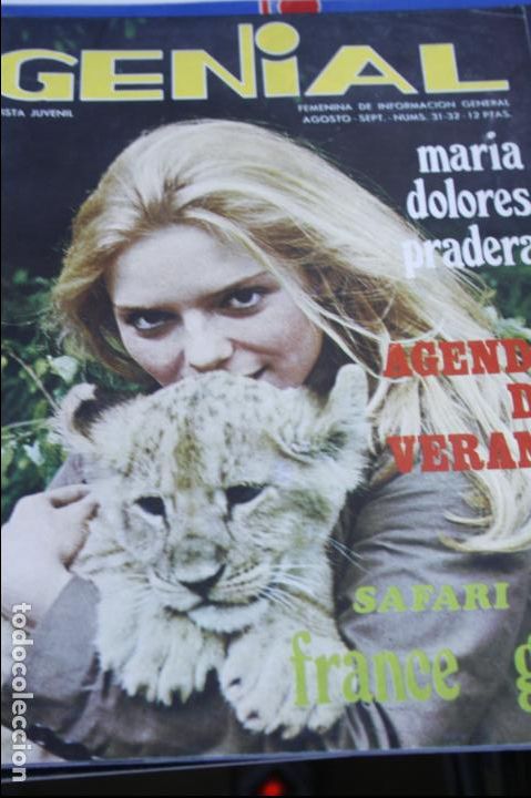 Coleccionismo de Revistas y Peri&oacute;dicos: REVISTA GENIAL FRANCE GALL MARIA DOLORES PRADERA 1969