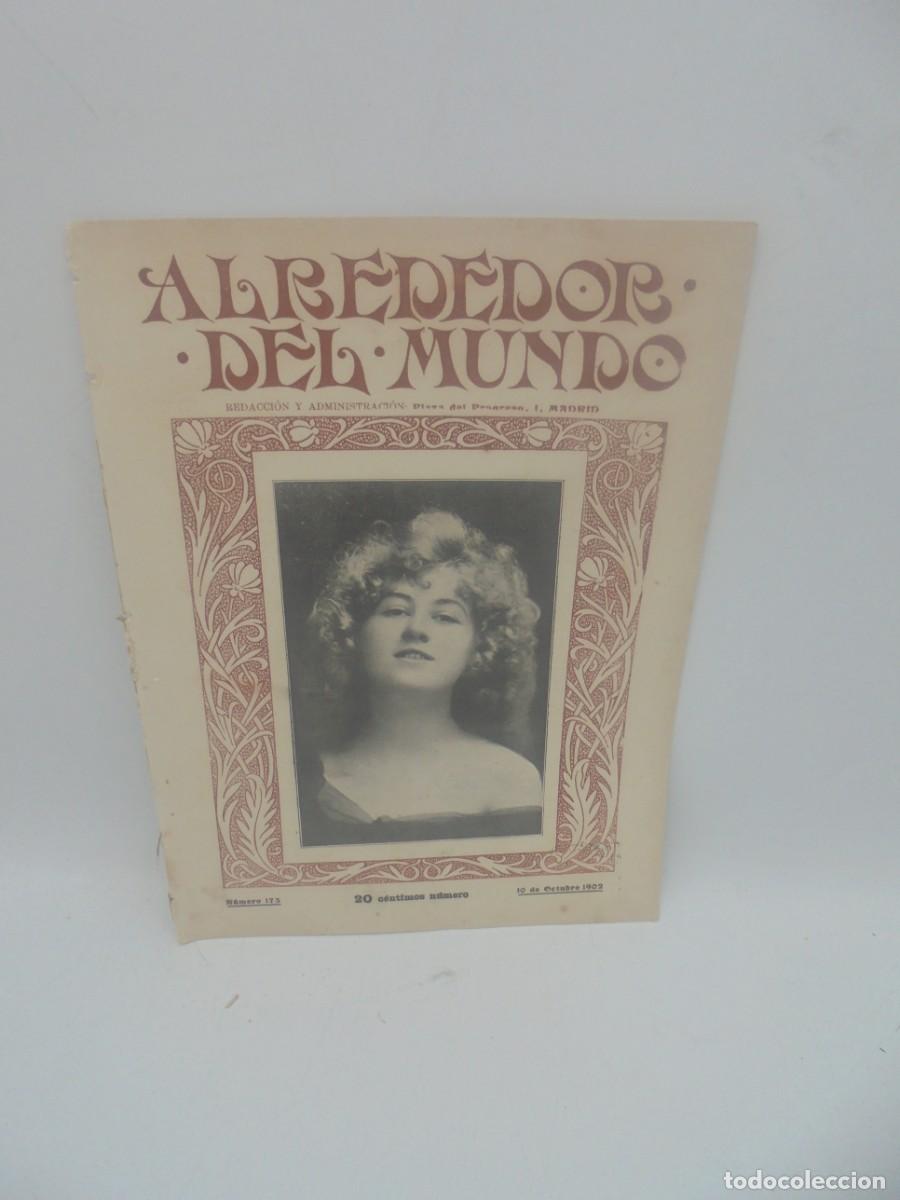 Collezionismo di Riviste e Giornali: ALREDEDOR DEL MUNDO. A&Ntilde;O 1902. N&ordm; 175. UNIVERSIDAD DE SALAMANCA. PUERTO DE BILBAO. PLAYAS DE N..LEER