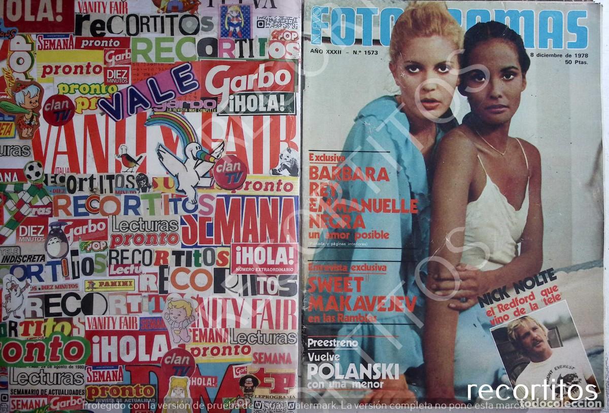 Coleccionismo de revistas y peri&oacute;dicos: barbara rey
