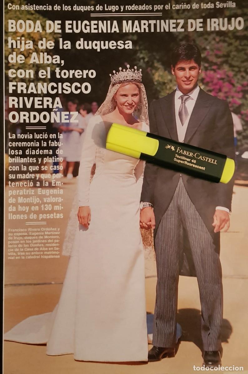 Coleccionismo de Revistas y Peri&oacute;dicos: Report Fran Rivera & Eugenia Mart&iacute;nez de Irujo / Roc&iacute;o Jurado / Juncal Rivero / Mar Flores 05.11.98