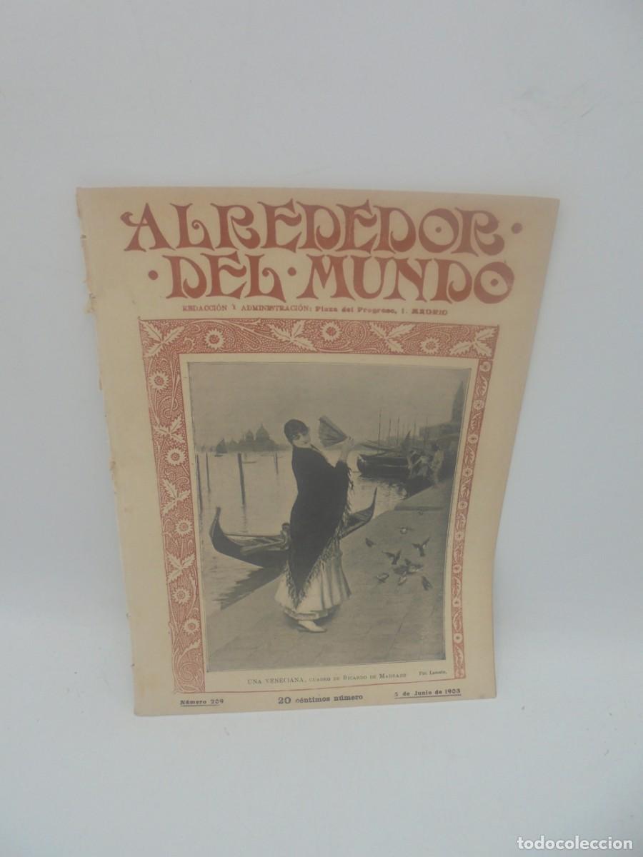 Collezionismo di Riviste e Giornali: ALREDEDOR DEL MUNDO. A&Ntilde;O 1903. N&ordm; 209. LA GARGANTA M&Aacute;S HERMOSA DE ESPA&Ntilde;A. UNA COLONIA DE GRIEG..LEER