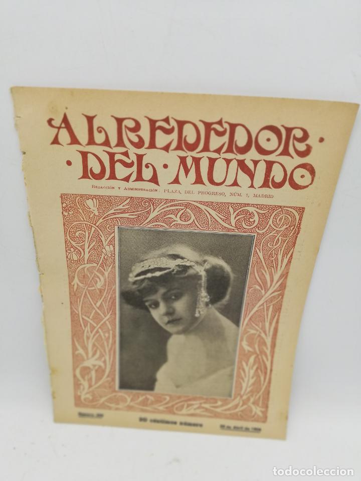 Collezionismo di Riviste e Giornali: ALREDEDOR DEL MUNDO. A&Ntilde;O 1904. N&ordm; 256. IMPRESIONES DE M&Aacute;LAGA. HISTORIAS DE SELLOS. LOS ANUNCIO..LEER