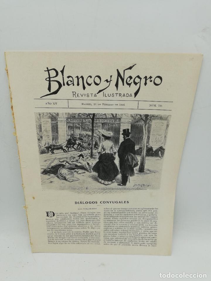 Collection Magazines and Newspapers: BLANCO Y NEGRO. N&ordm; 721. A&Ntilde;O 1905. MA&Ntilde;ANA DE SOL. LOS REGALOS EL NI&Ntilde;O DE REG&Uacute;LEZ. EL CASTILLO... LEER