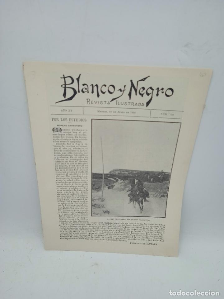 Collezionismo di Riviste e Giornali: BLANCO Y NEGRO. N&ordm; 736. A&Ntilde;O 1905. LA DUQUESA DE VILLAHERMOSA. LOS DUENDES EN MI ALDEA. EL FUS.. LEER