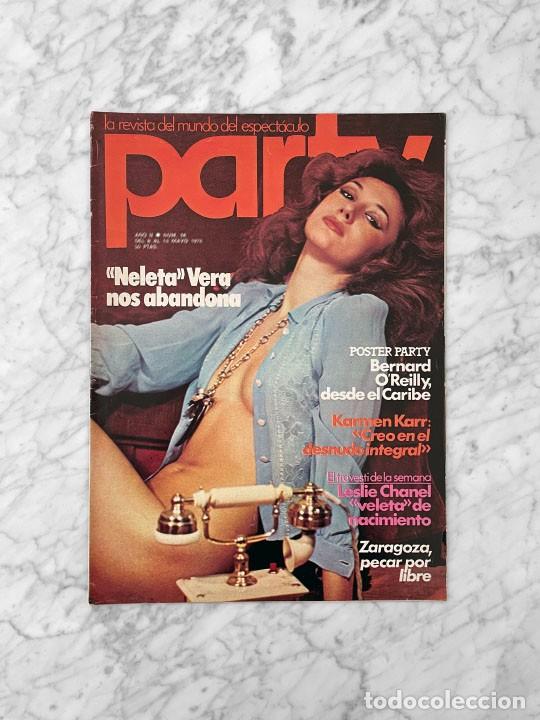 Colecionismo de Revistas e Jornais: PARTY - 1978 - VICTORIA VERA, BERNARD O'REILLY, KARMEN KARR, TRAVESTI, GAY