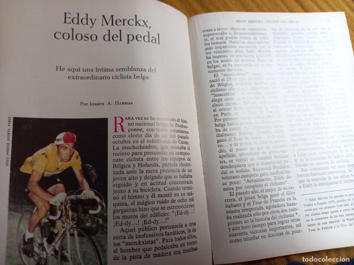 Coleccionismo de Revistas y Peri&oacute;dicos: EDDY MERCKX, COLOSO DEL CICLISMO. 5 PAGINAS. EXTRA&Iacute;DO DE SDR 1973