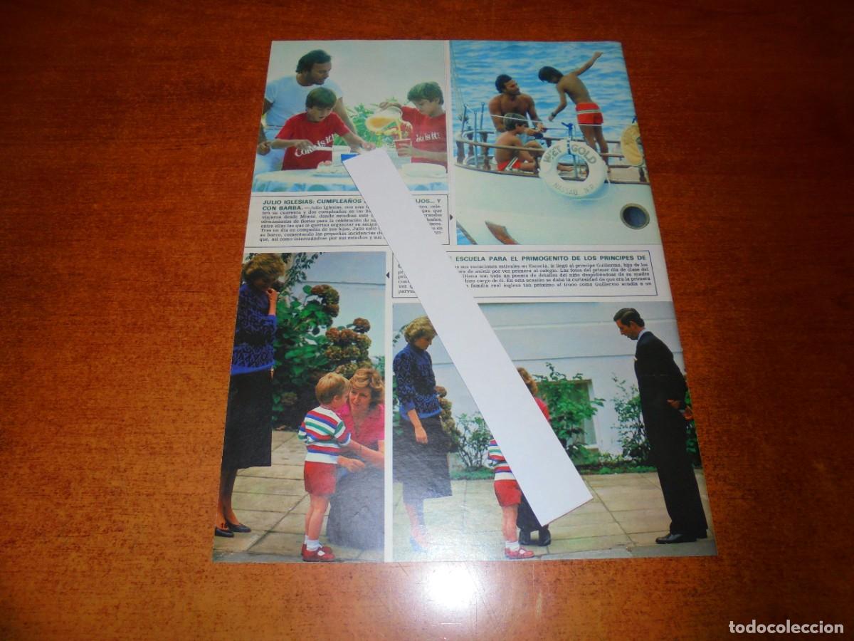 Coleccionismo de Revistas y Peri&oacute;dicos: CLIPPING 1985: JULIO IGLESIAS. PRINCIPE GUILLERMO HIJO DE LOS PRINCIPES DE GALES.