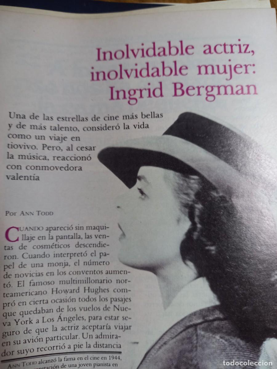 Collection Magazines and Newspapers: INGRIG BERGMAN, INOLVIDABLE ACTRIZ Y MUJER. 5 PAGS. EXTRA&Iacute;DO DE SDR 1984