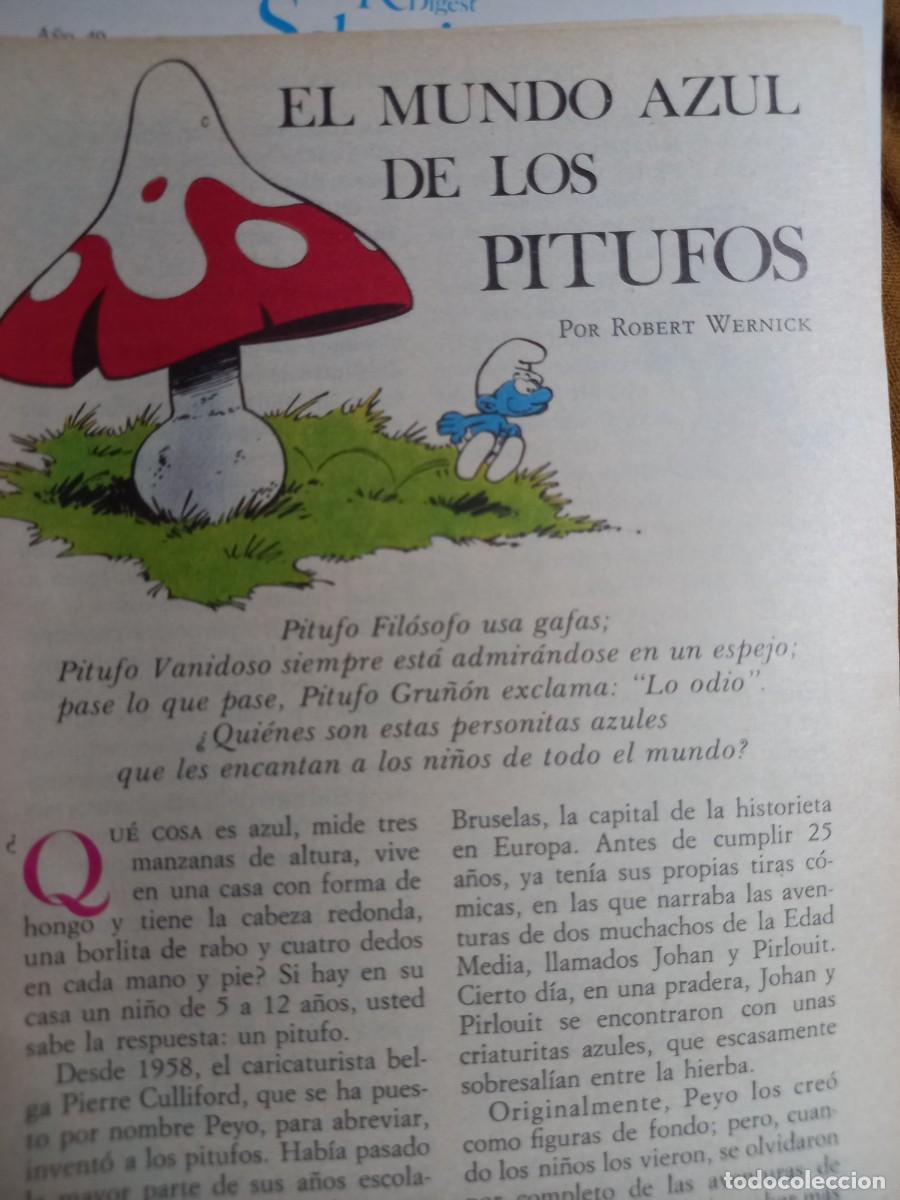 Coleccionismo de Revistas y Peri&oacute;dicos: EL MUNDO AZUL DE LOS PITUFOS. 5 PAGS. EXTRA&Iacute;DO DE SDR 1986