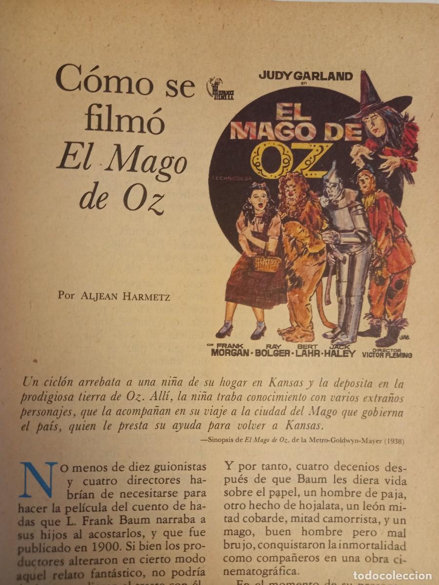 Coleccionismo de Revistas y Peri&oacute;dicos: COMO SE FILMO EL MAGO DE OZ. 5 PAGINAS. EXTRA&Iacute;DO DE SDR 1978