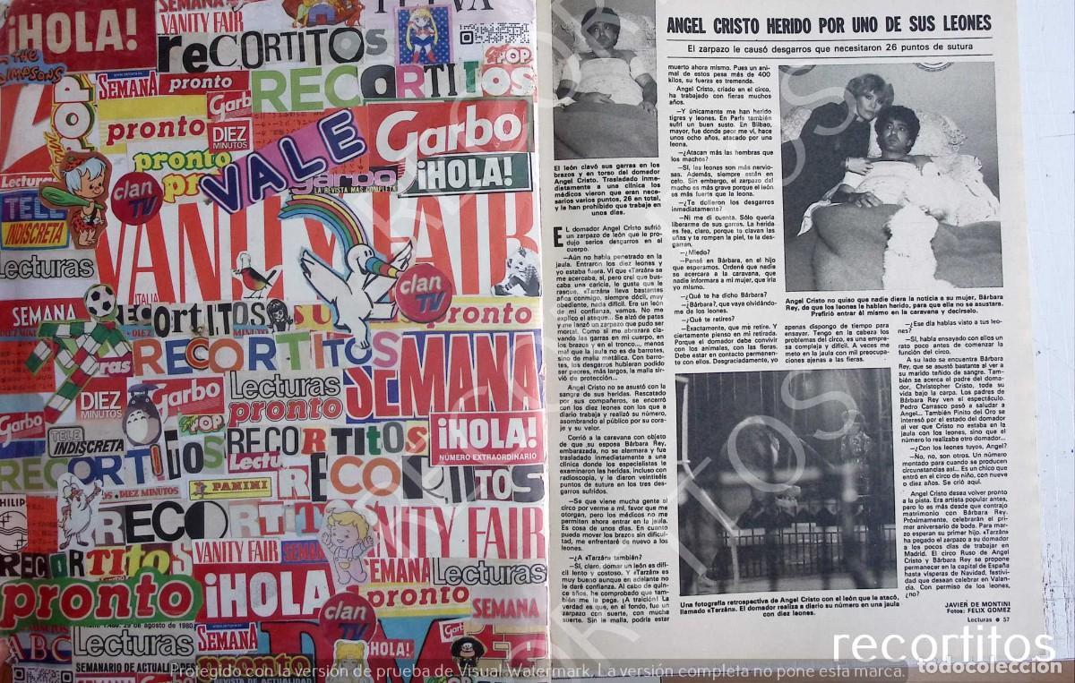 Coleccionismo de revistas y peri&oacute;dicos: barbara rey angel cristo