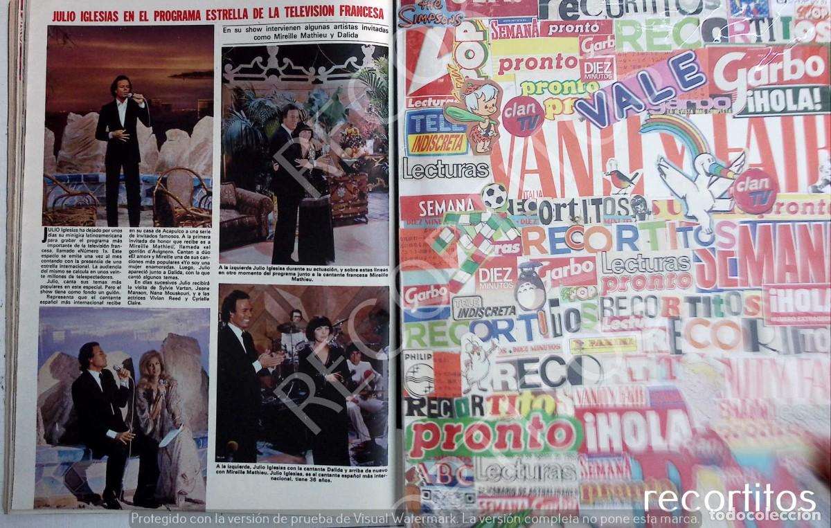 Coleccionismo de Revistas y Peri&oacute;dicos: julio iglesias dalida mireille matieu