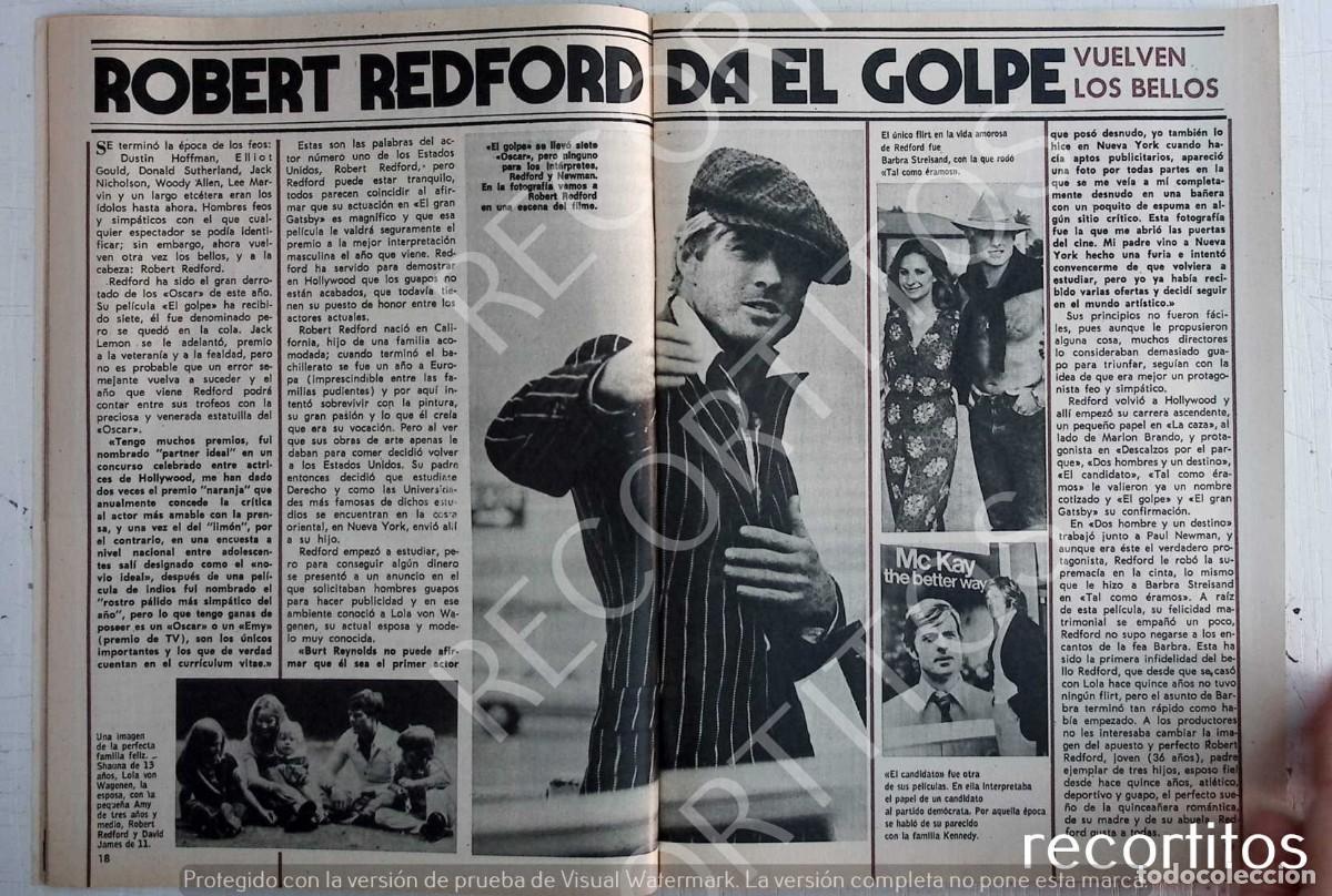 Coleccionismo de revistas y peri&oacute;dicos: robert redford