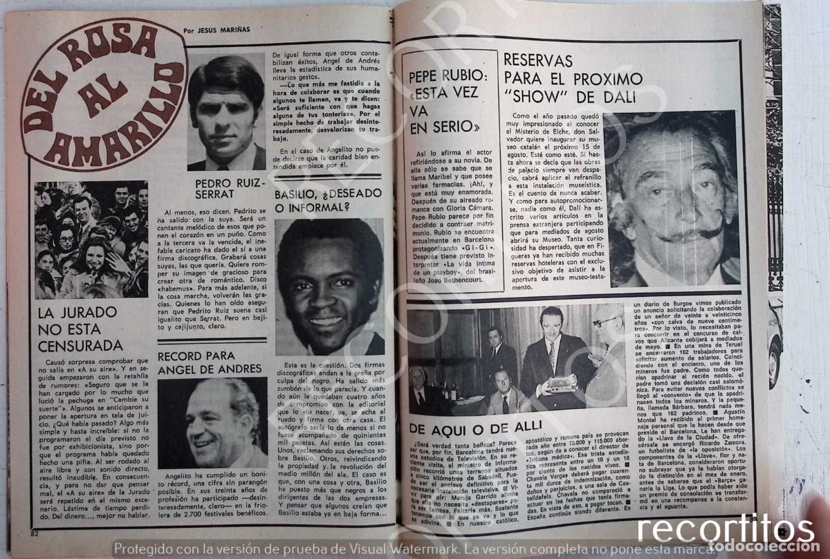 Coleccionismo de Revistas y Peri&oacute;dicos: salvador dali rocio jurado basilio angel de andres pedro ruiz