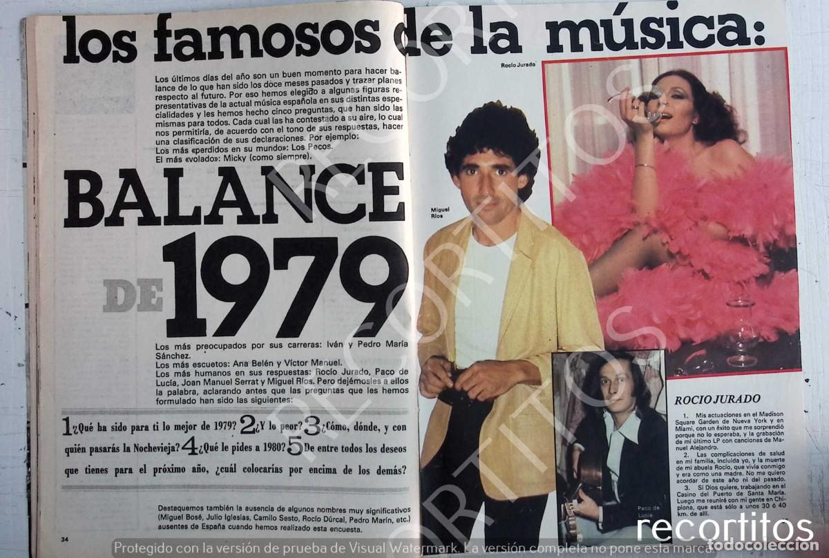 Collezionismo di Riviste e Giornali: miguel rios rocio jurado paco de lucia serrat anabelen pecos ivan pedro mari sanchez