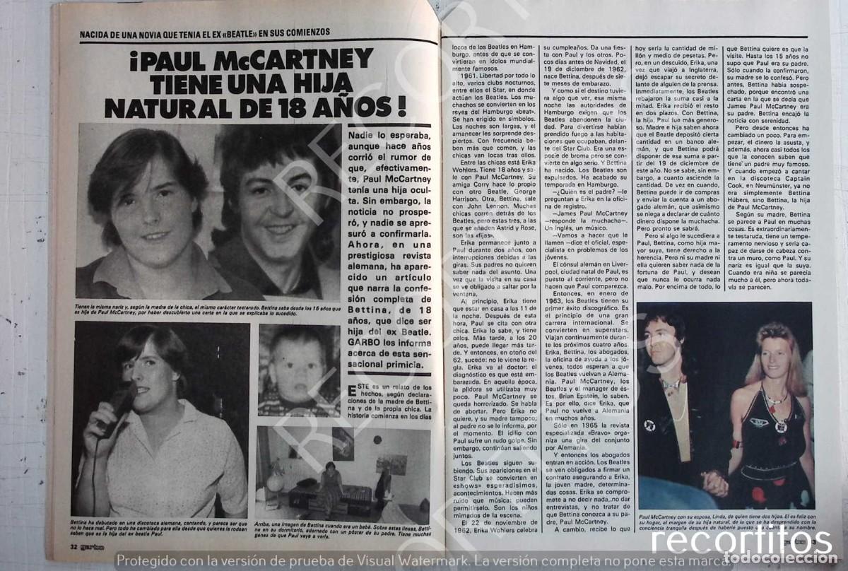 Coleccionismo de revistas y peri&oacute;dicos: la hija de PAUL MCCARTNEY