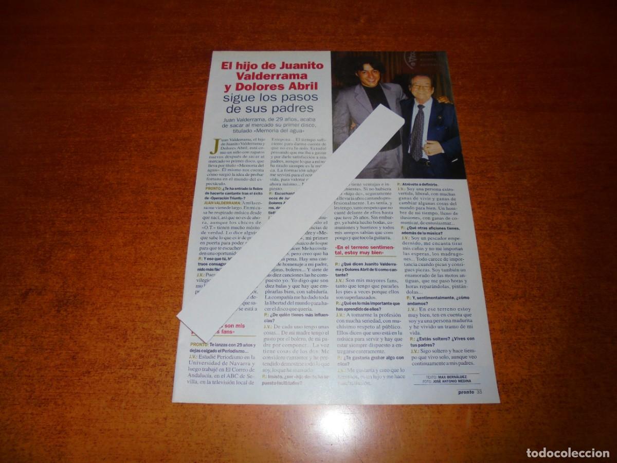 Coleccionismo de Revistas y Peri&oacute;dicos: CLIPPING 2002: JUANITO VALDERRAMA.