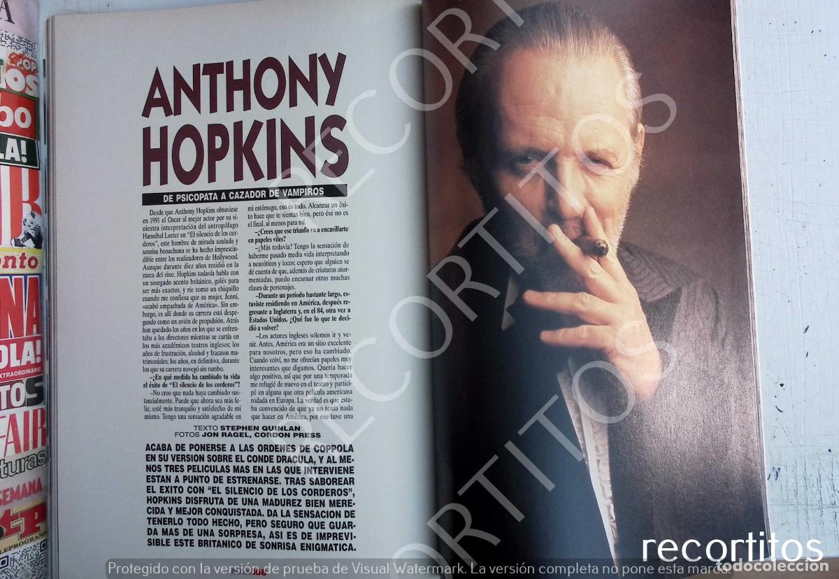 Coleccionismo de revistas y peri&oacute;dicos: anthony hopkins