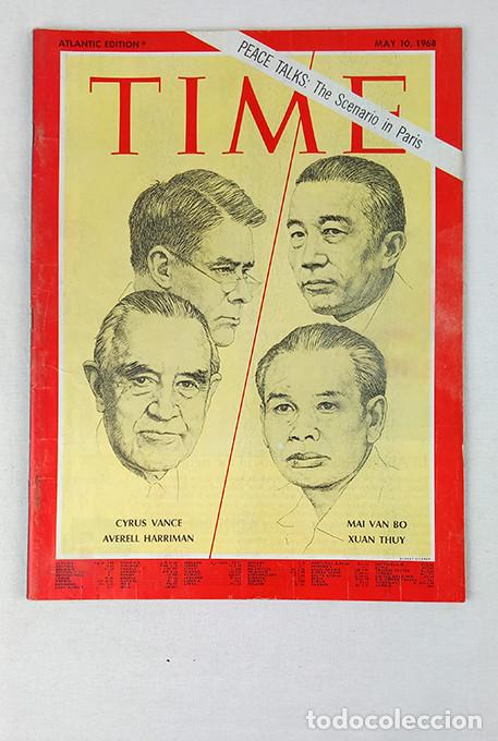 Collectionnisme de Revues et Journaux: Peace Talks: The Scenario in Paris. Cyrus Vance, Averell Harriman, Mai Van Bo, Xuan Thuy. Time 1968