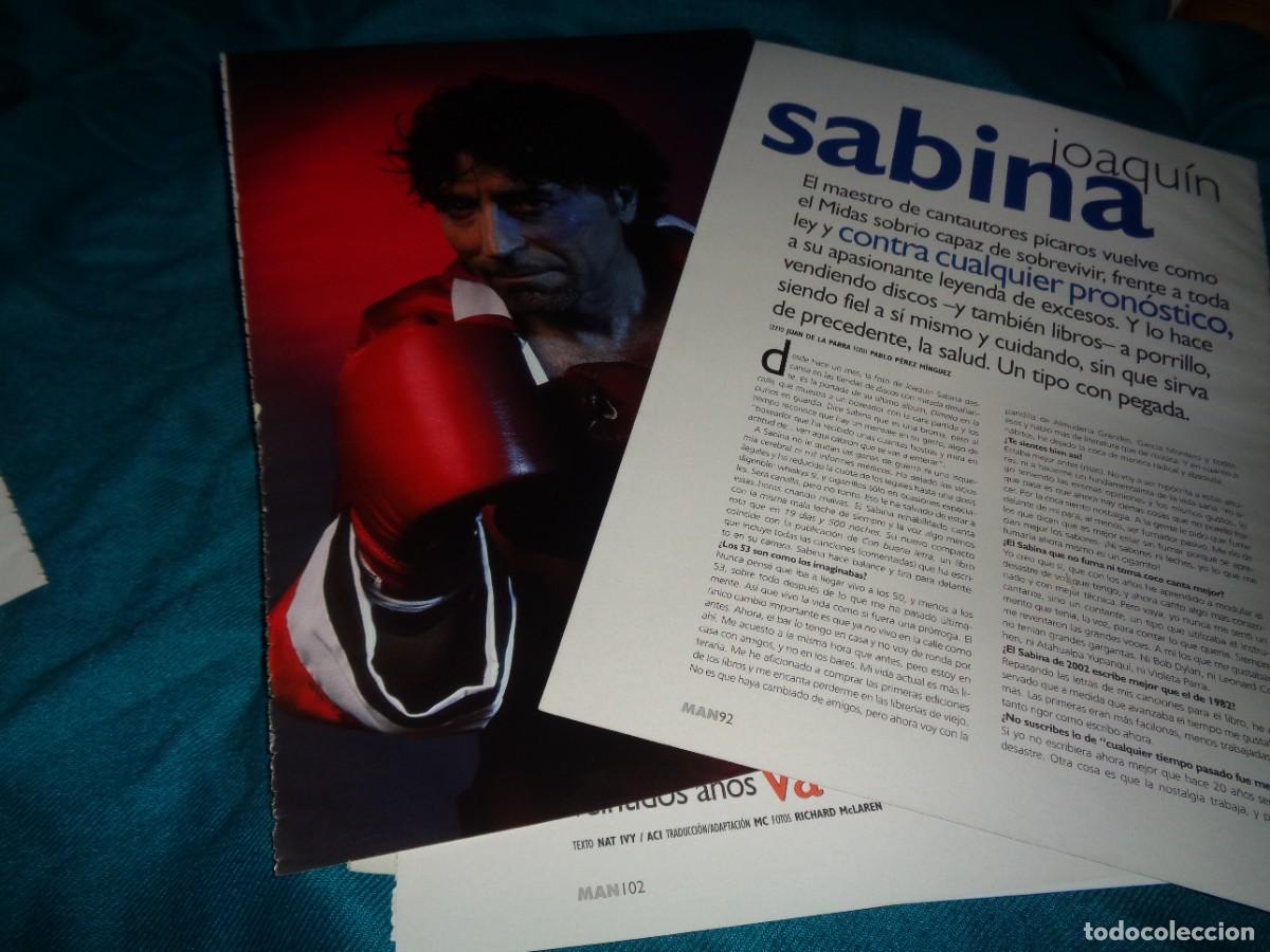 Coleccionismo de Revistas y Peri&oacute;dicos: RECORTE : ENTREVISTA A JOAQUIN SABINA. MAN, DICMBRE 2002