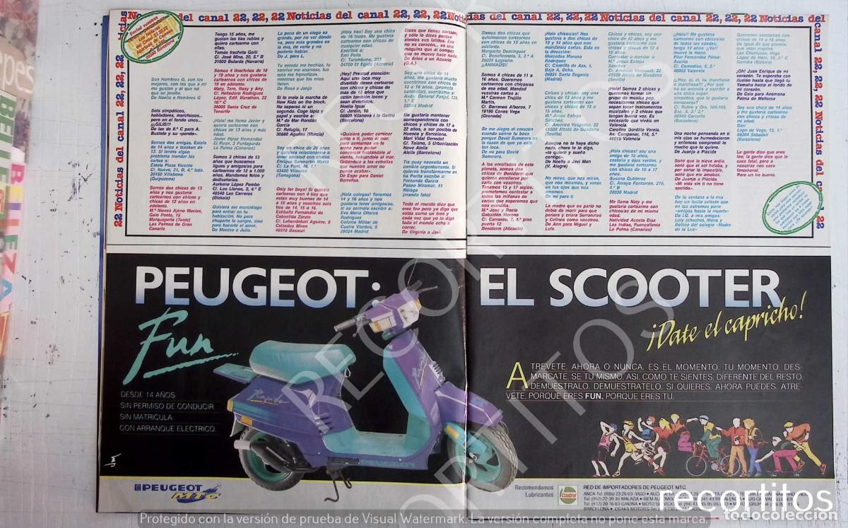 Coleccionismo de Revistas y Peri&oacute;dicos: PEUGEOT SCOOTER FUN ANUNCIO PUBLICIDAD