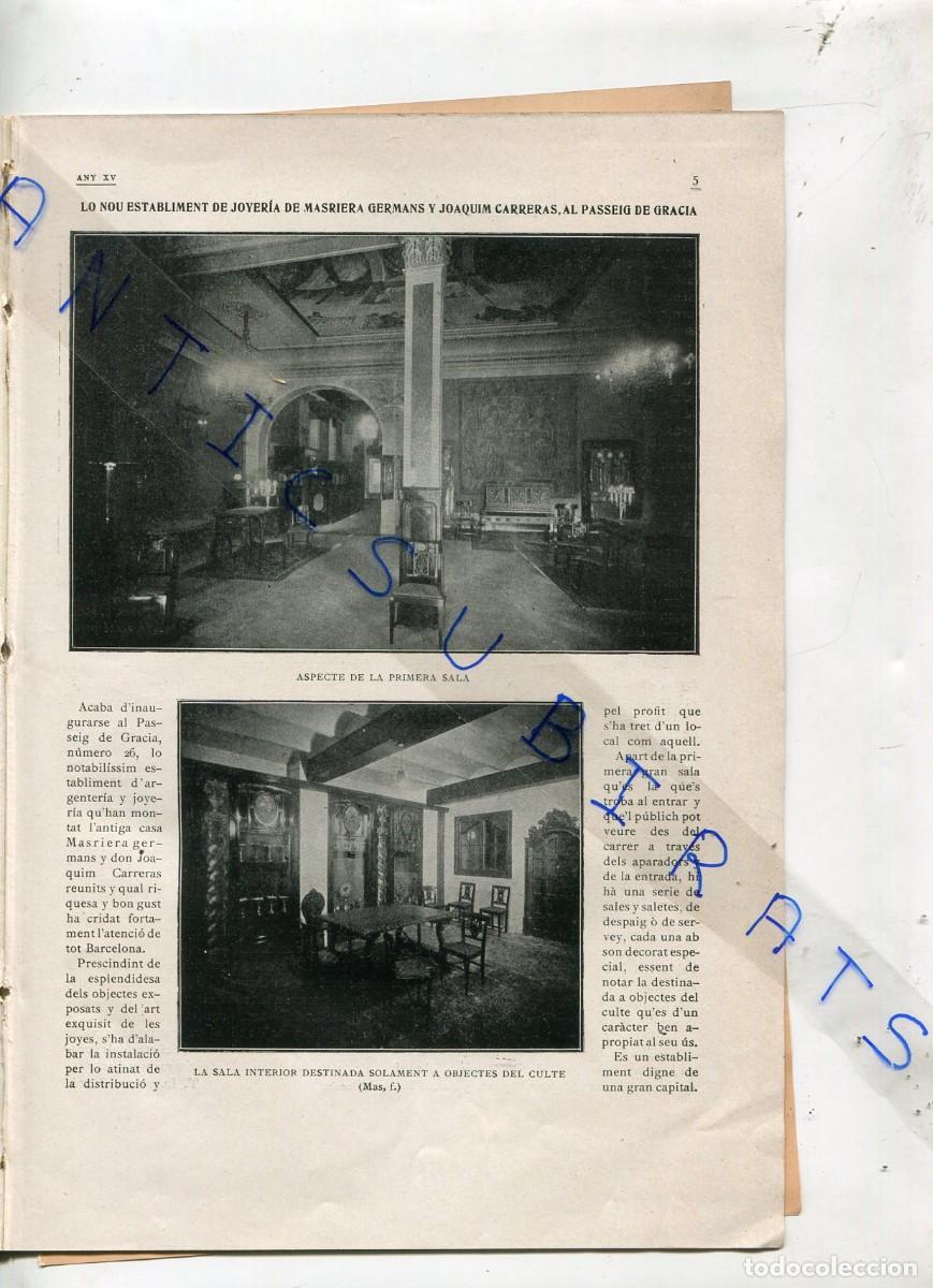 Coleccionismo de Revistas y Peri&oacute;dicos: REVISTA A&Ntilde;O 1917 JOYERIA JOIERIRA MASRIERA CARRERAS PRESA DEL CANAL D' URGELL INSOMNI JOSEP LLIMONA