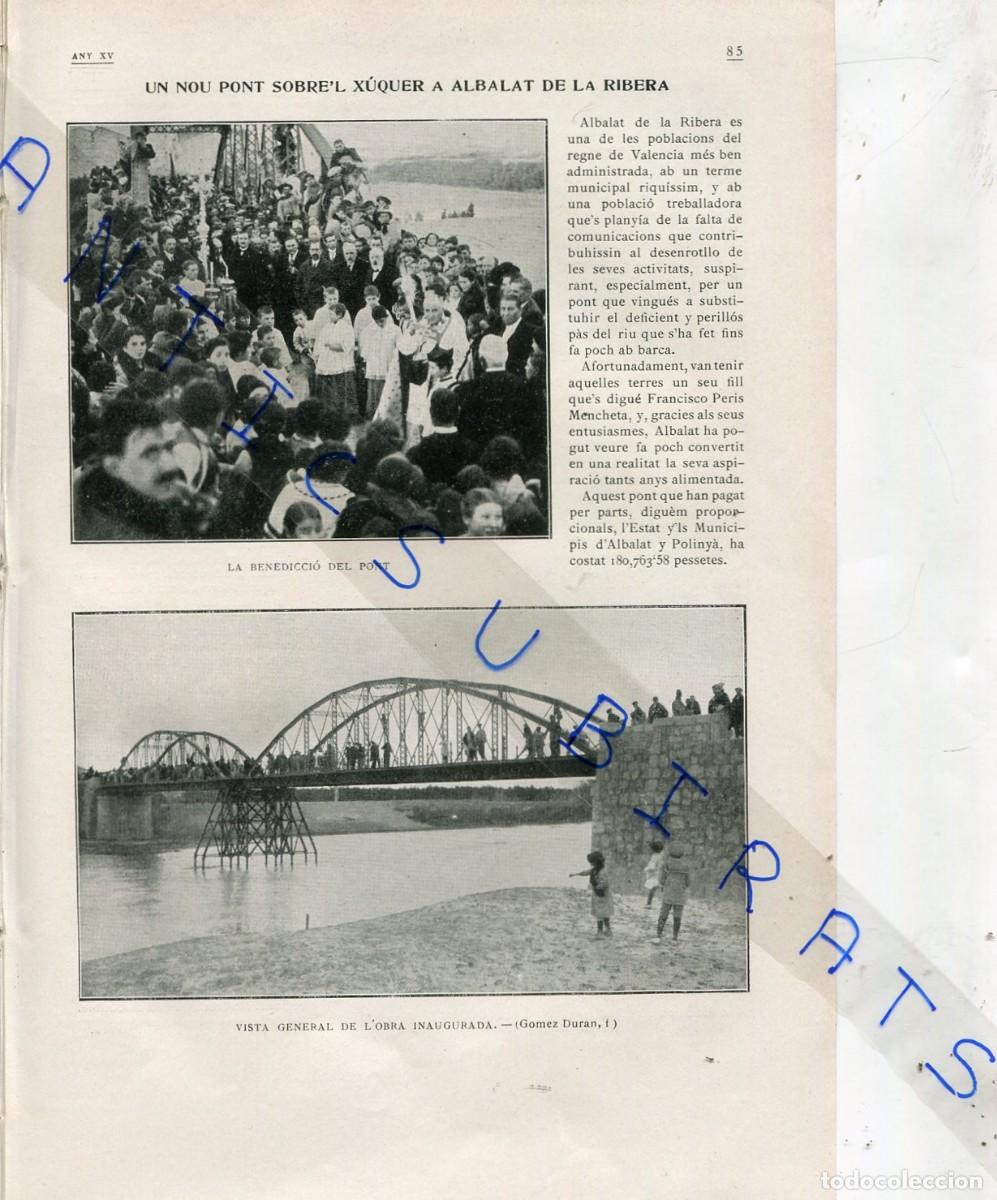 Sammeln von Zeitschriften und Zeitungen: REVISTA ANY 1917 INAUGURACIO DEL PONT A ALBALAT DE LA RIBERA NOVA ESCOLA A REUS VOLTA CATALUNYA CICL