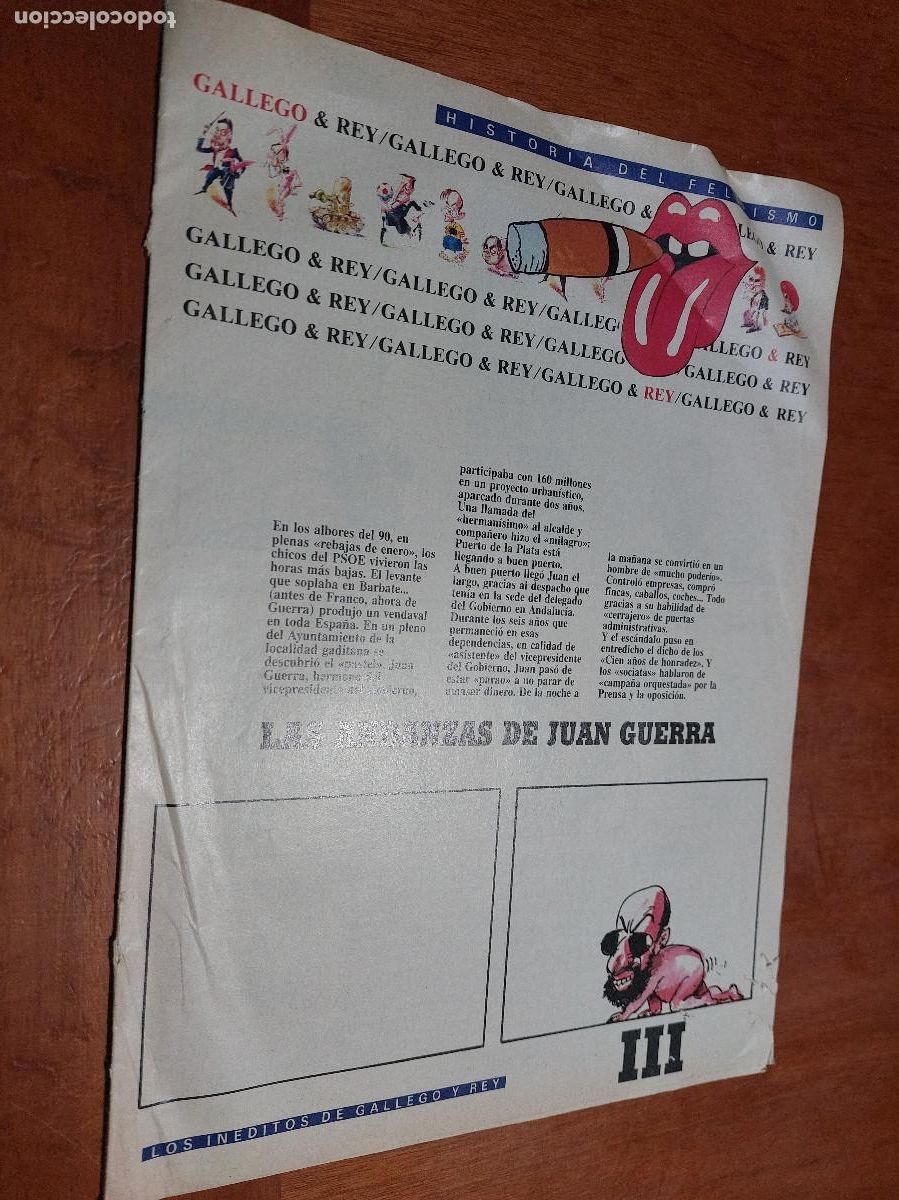 Collezionismo di Riviste e Giornali: III. HISTORIA DEL FELIPISMO. FASC&Iacute;CULO. GRAPA. BUEN ESTADO. UN POCO AMARILLENTO