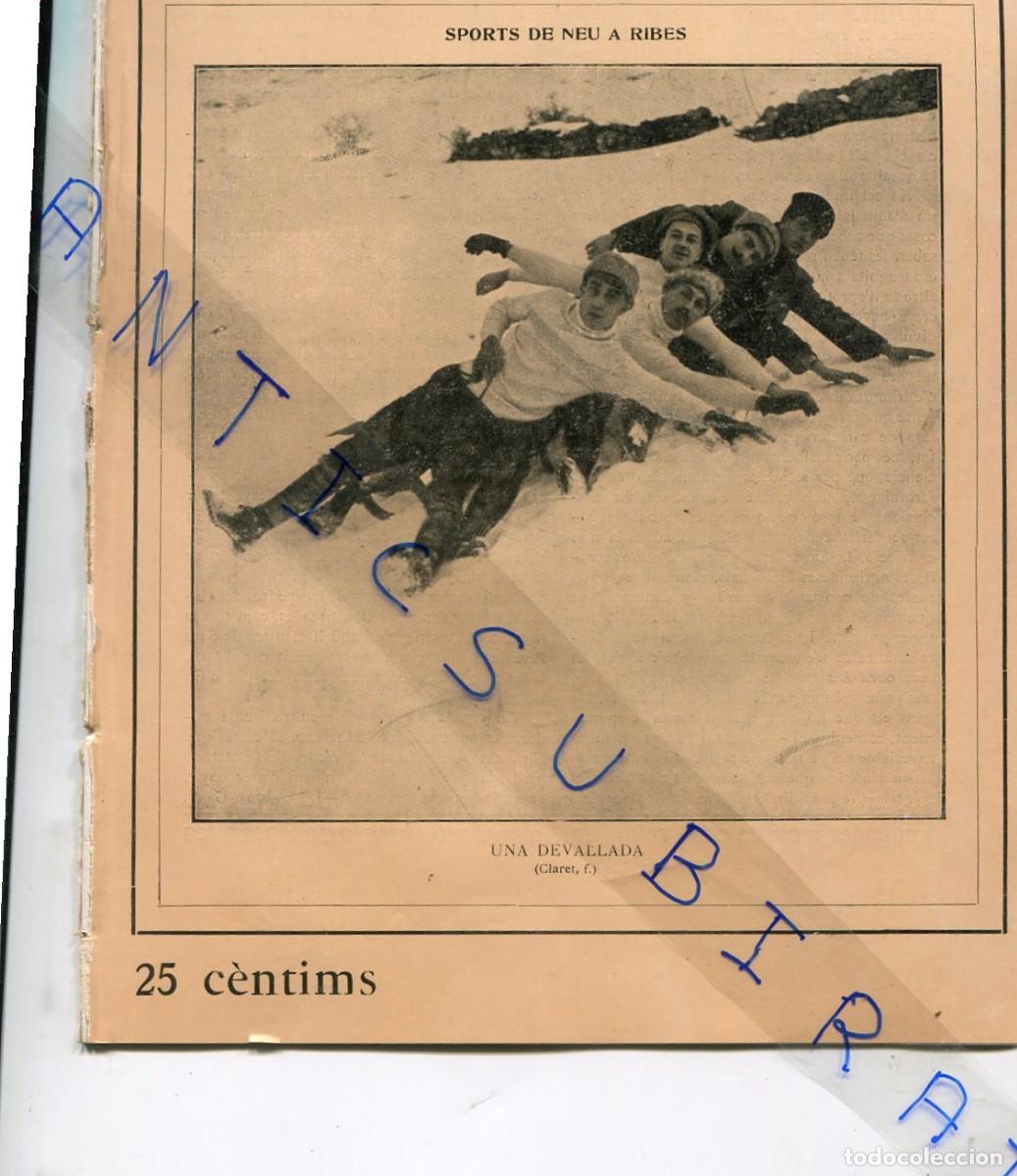 Coleccionismo de Revistas y Peri&oacute;dicos: REVISTA ANY 1917 ESQUI NEU A RIBES DE FRESER JOAQUIM BOTET SISO FRANCISCO LLORENS SOTOMAYOR UTRILLO