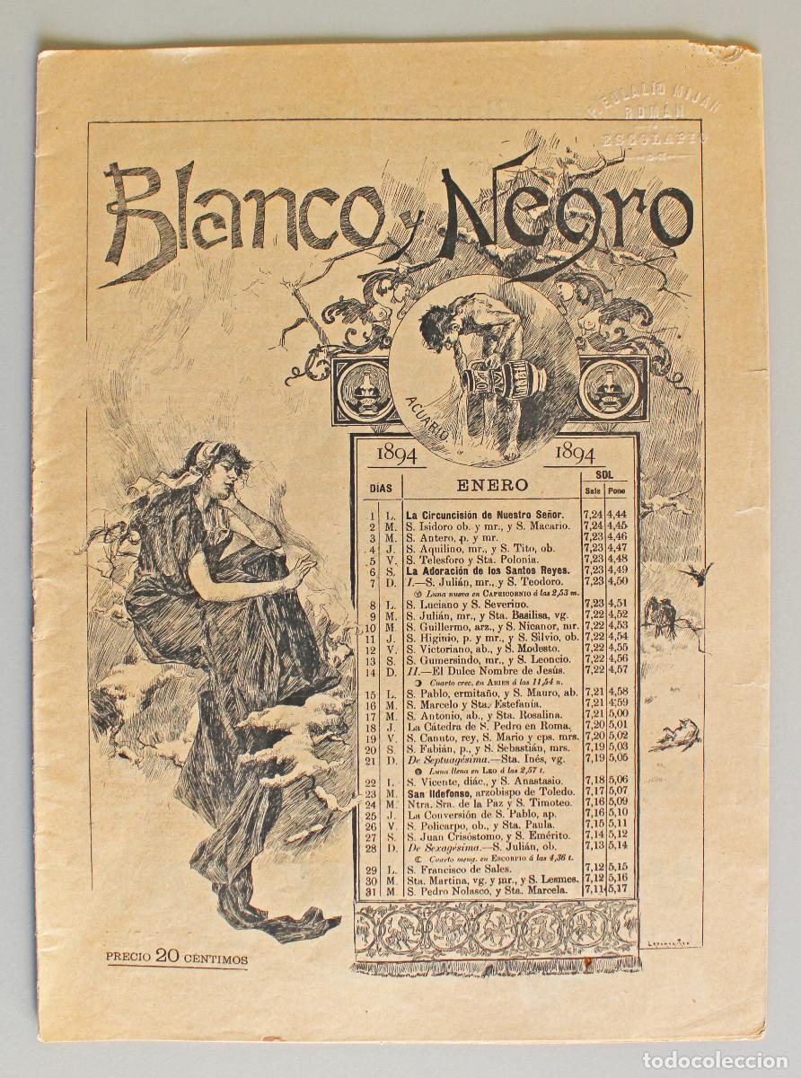 Coleccionismo de Revistas y Peri&oacute;dicos: Revista ilustrada BLANCO Y NEGRO. Madrid, 6 enero 1894. N&uacute;m. 140