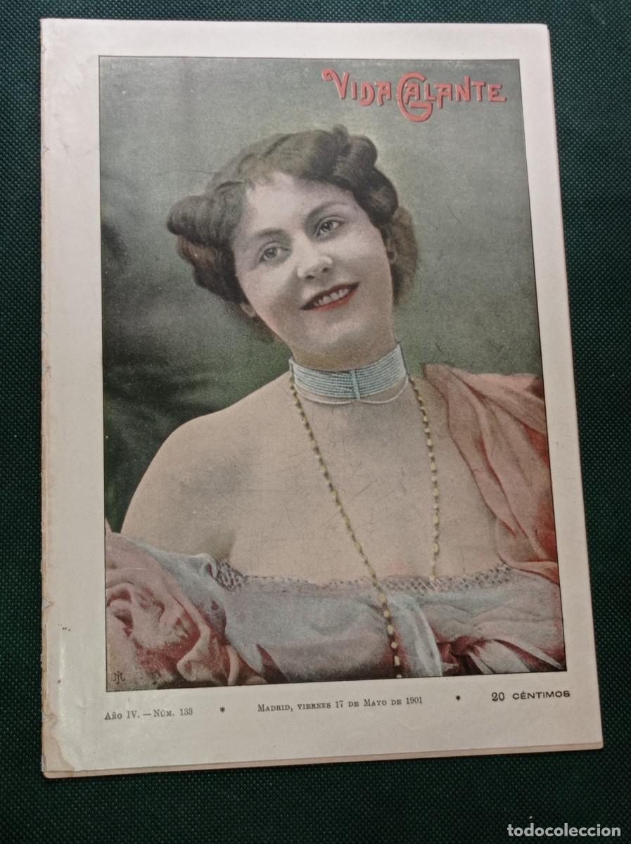 Coleccionismo de Revistas y Peri&oacute;dicos: VIDA GALANTE N&ordm; 133, 1901. RAM&Oacute;N SOPENA. ROJAS, TUR, DONAZ, FALCATO, GASC&Oacute;N, ZAMACOIS. FILATELIA +