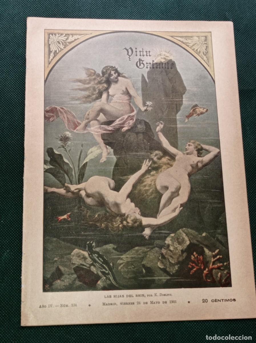 Coleccionismo de Revistas y Peri&oacute;dicos: VIDA GALANTE N&ordm; 134, 1901. RAM&Oacute;N SOPENA. M&Eacute;NDEZ &Aacute;LVAREZ, MACHADO. ESTUDIANTE, TUNO. FILATELIA +