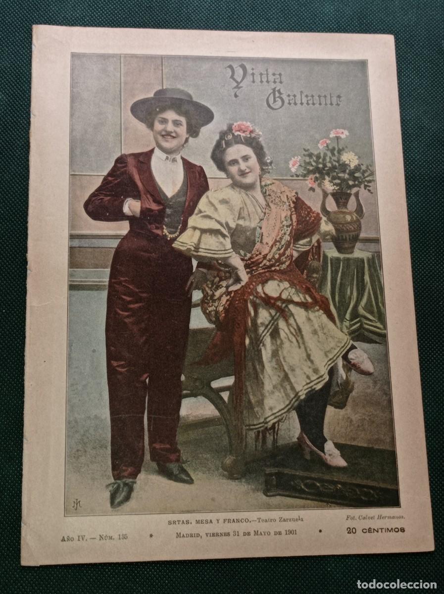 Coleccionismo de Revistas y Peri&oacute;dicos: VIDA GALANTE N&ordm; 135, 1901. RAM&Oacute;N SOPENA. DONAZ, TUR, ARVERAS, BARRANTES, ZAMACOIS. FILATELIA +