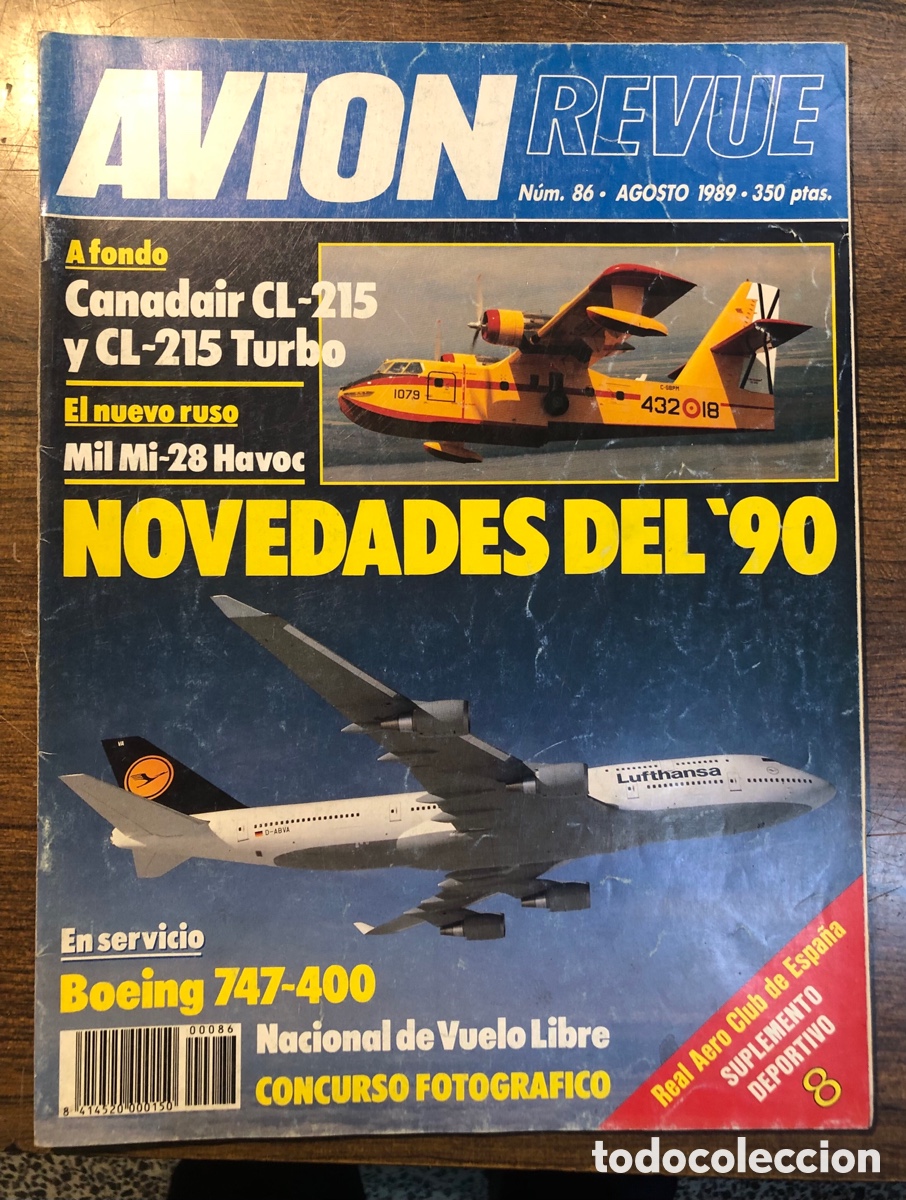 Collection Magazines and Newspapers: AVI&Oacute;N REVUE. N 86. Agosto 1989