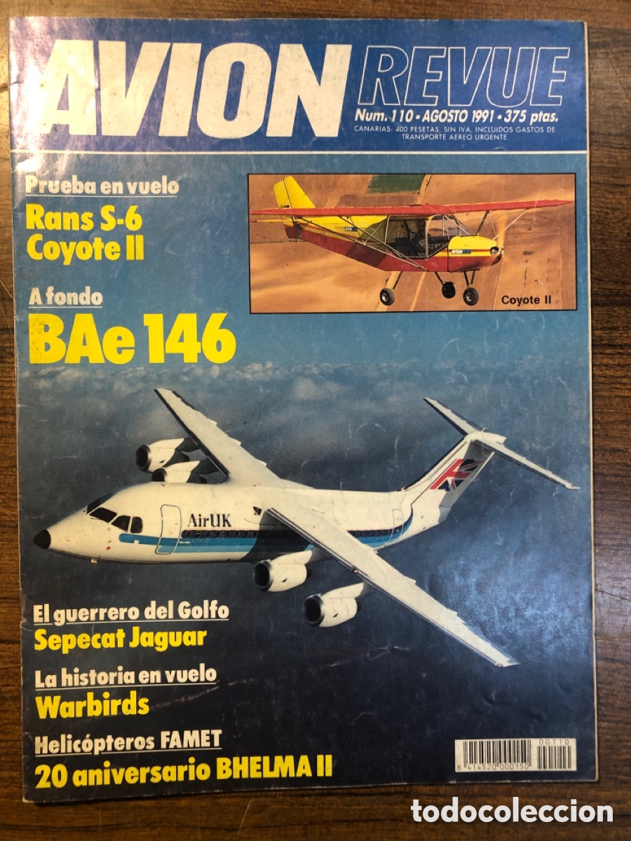 Collection Magazines and Newspapers: AVI&Oacute;N REVUE. N 110. Agosto 1991
