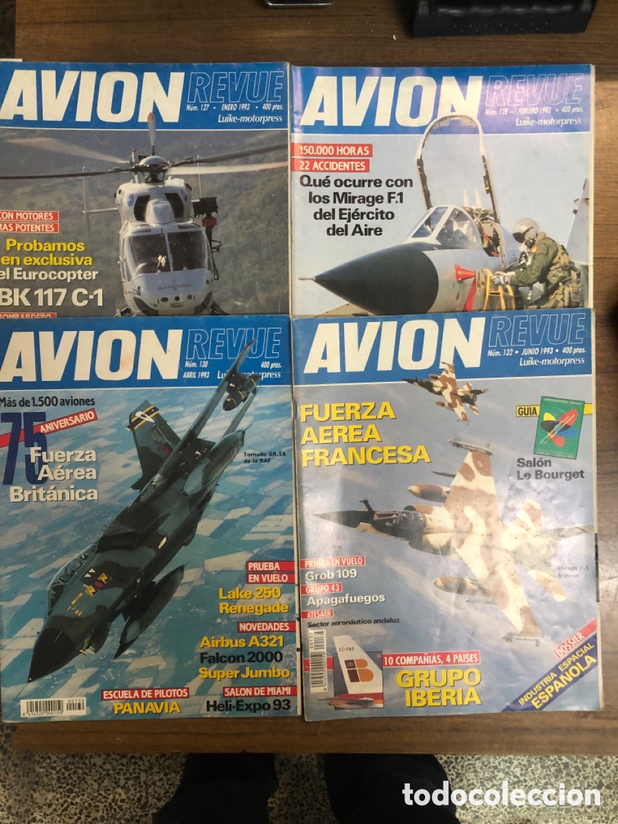 Collection Magazines and Newspapers: LOTE AVI&Oacute;N REVUE. N 127. 128. 130. 132. A&ntilde;o 1993