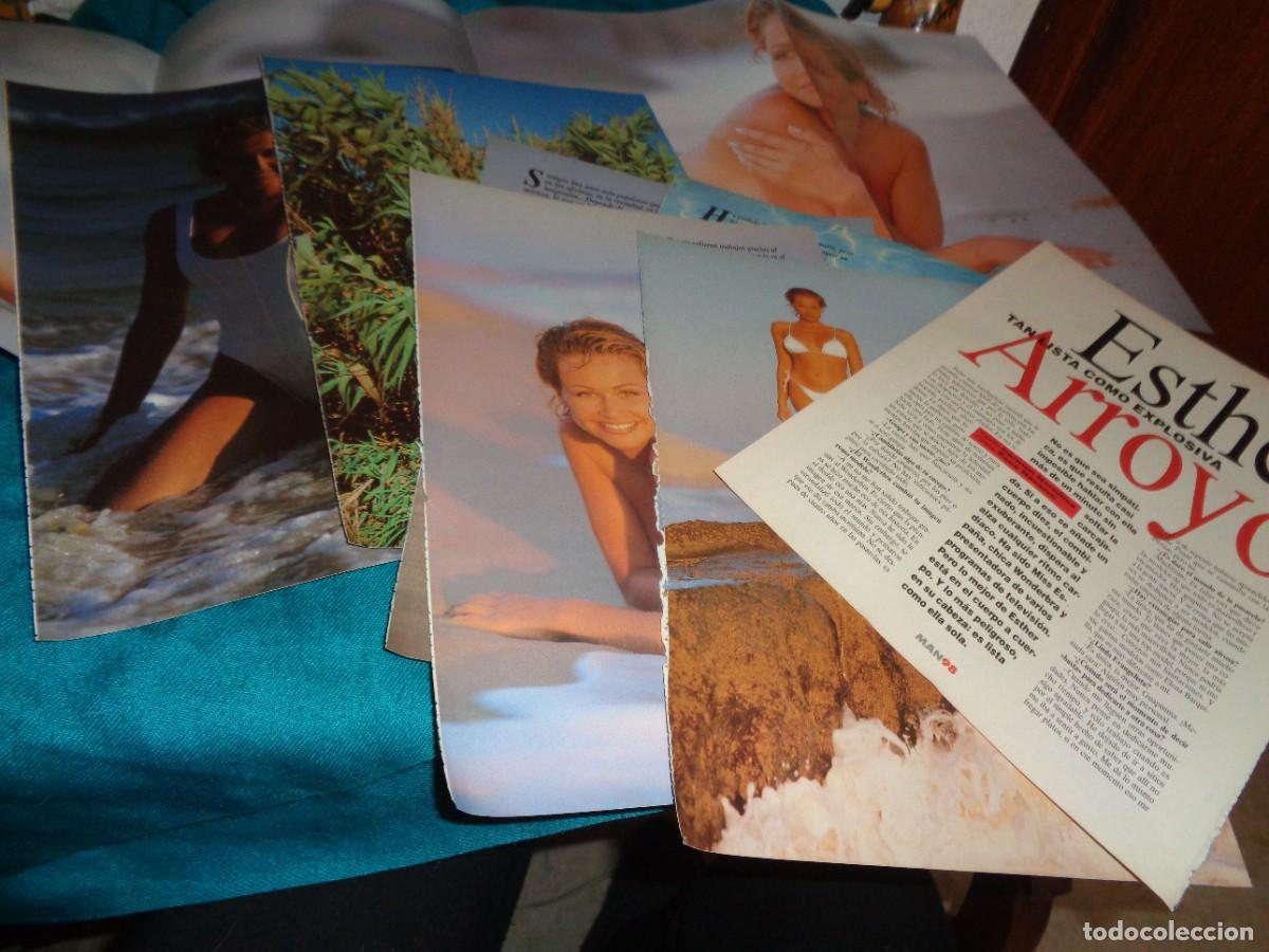 Sammeln von Zeitschriften und Zeitungen: RECORTE : REPORTAJE A ESTHER ARROYO, MISS ESPA&Ntilde;A (7 PAG + DESPLEGABLE). MAN, OCTBRE 1995