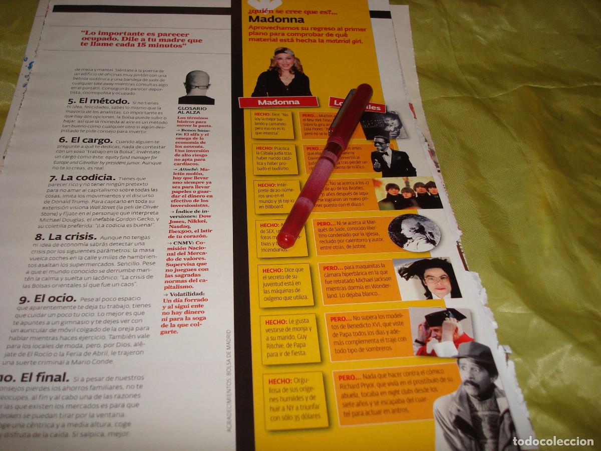 Coleccionismo de Revistas y Peri&oacute;dicos: RECORTE : MADONNA. MAN, ABRIL, 2006
