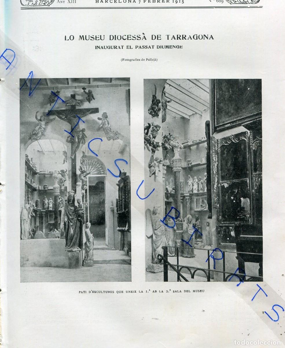 Coleccionismo de Revistas y Peri&oacute;dicos: REVISTA ANY 1915 MUSEU DIOCESA DE TARRAGONA ALVAR VERDAGUER ESQUI FEMENI A RIBES DE FRESER TRINEUS