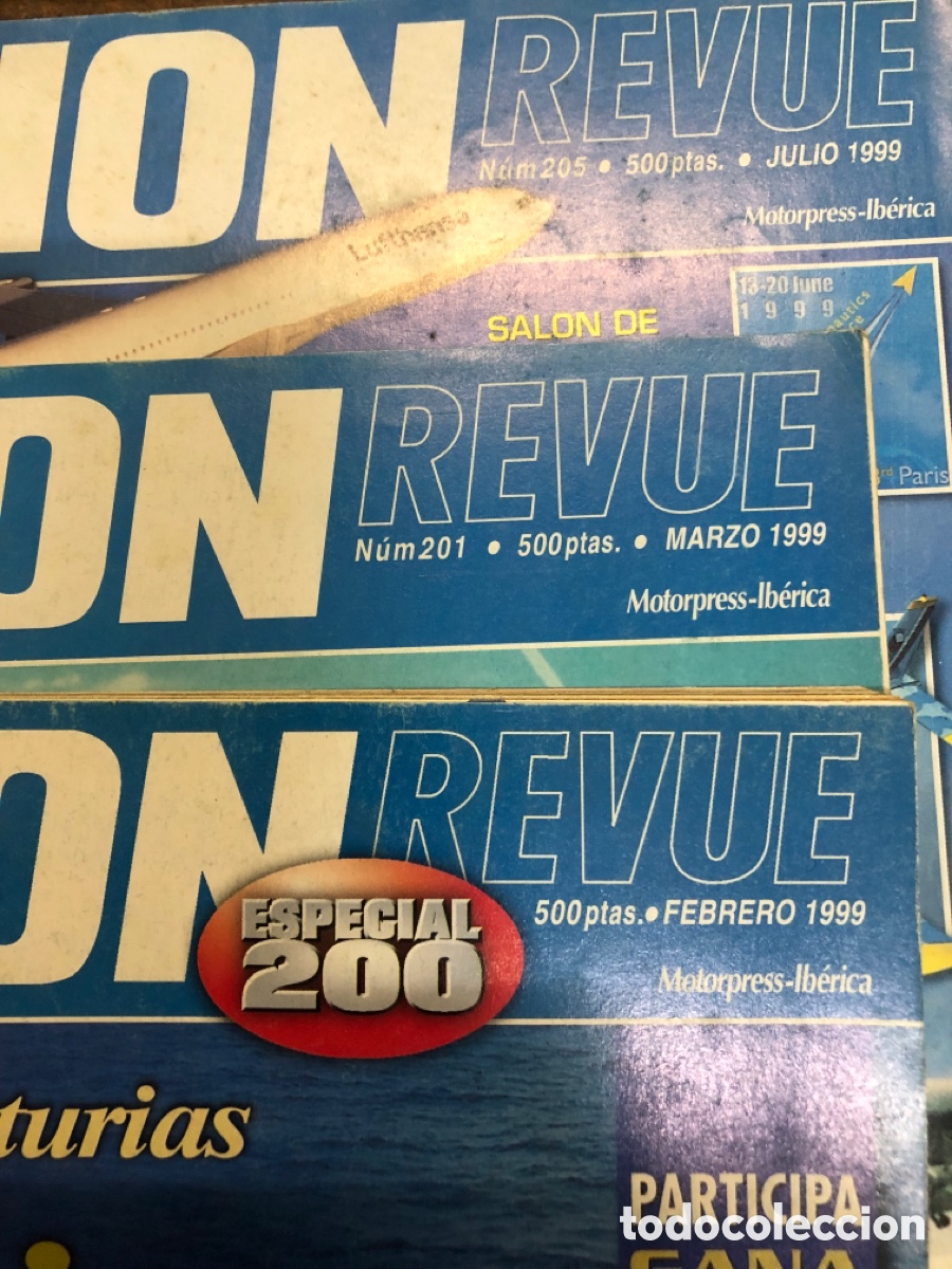 Collection Magazines and Newspapers: AVI&Oacute;N REVUE. Lote A&ntilde;o 1999. N 200. 201. 205. 206. 207. 208. 210.