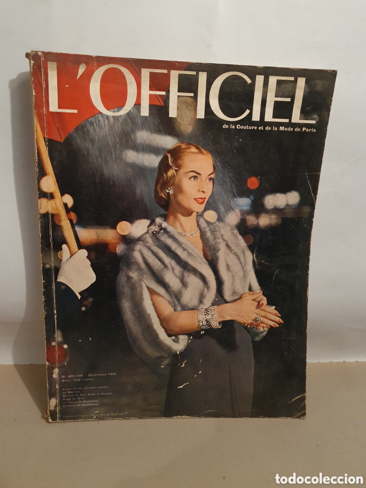 Coleccionismo de revistas y peri&oacute;dicos: L'OFFICIEL. DE LA COUTURE ET DE LA MODE DE PARIS. NUMERO DOBLE. N&deg;405-406. A&Ntilde;O 1955. REVISTA DE MODA
