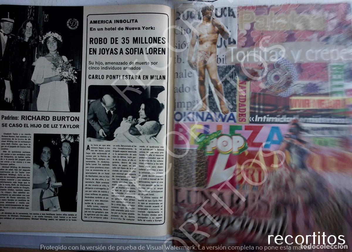 Coleccionismo de Revistas y Peri&oacute;dicos: elizabeth taylor liz richard burton SOFIA LOREN ROJO DE JOYAS 35 MILLONES