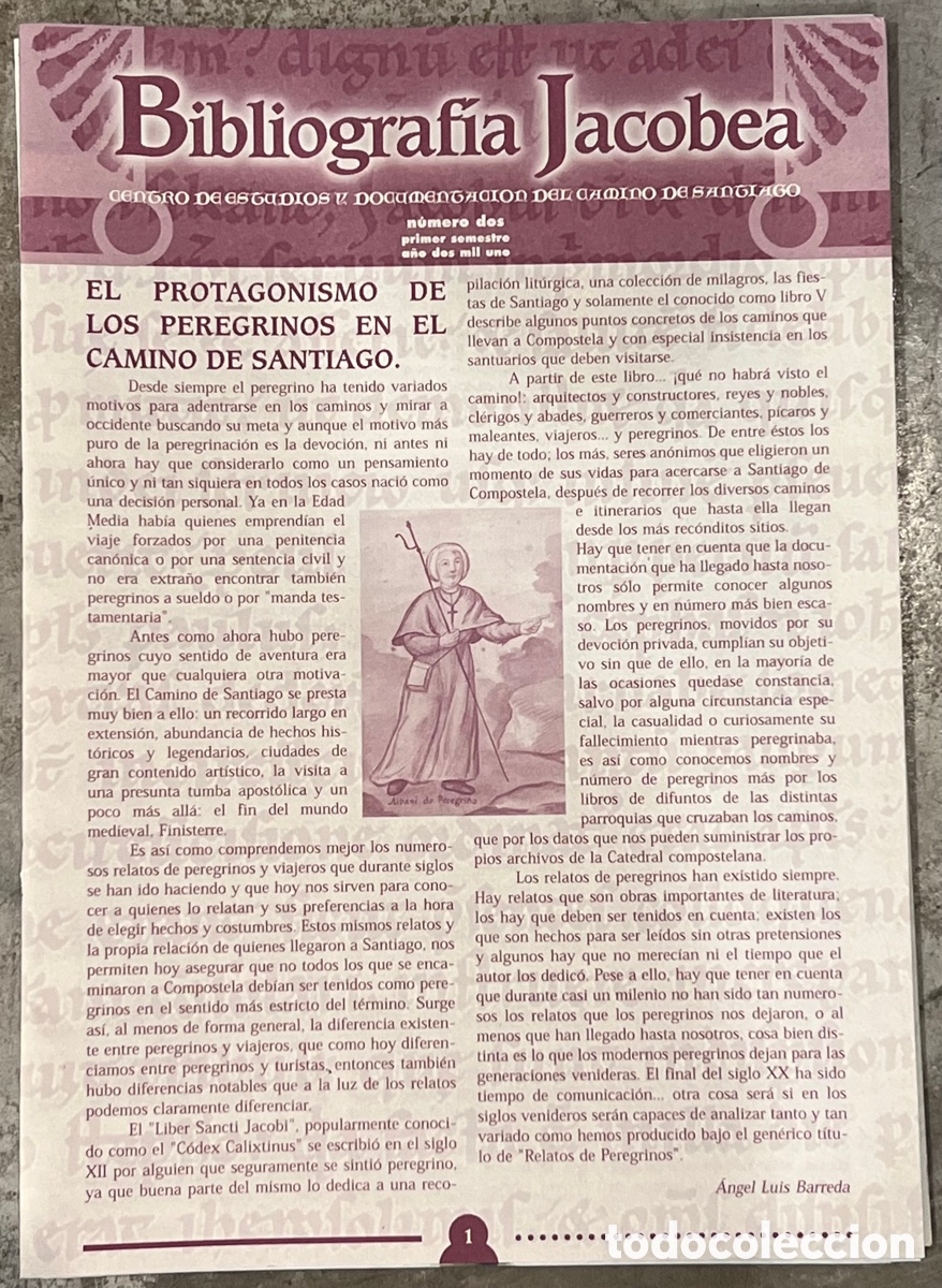 Coleccionismo de revistas y peri&oacute;dicos: Suplemento de Revista. Bibliograf&iacute;a Jacovea. 2001.