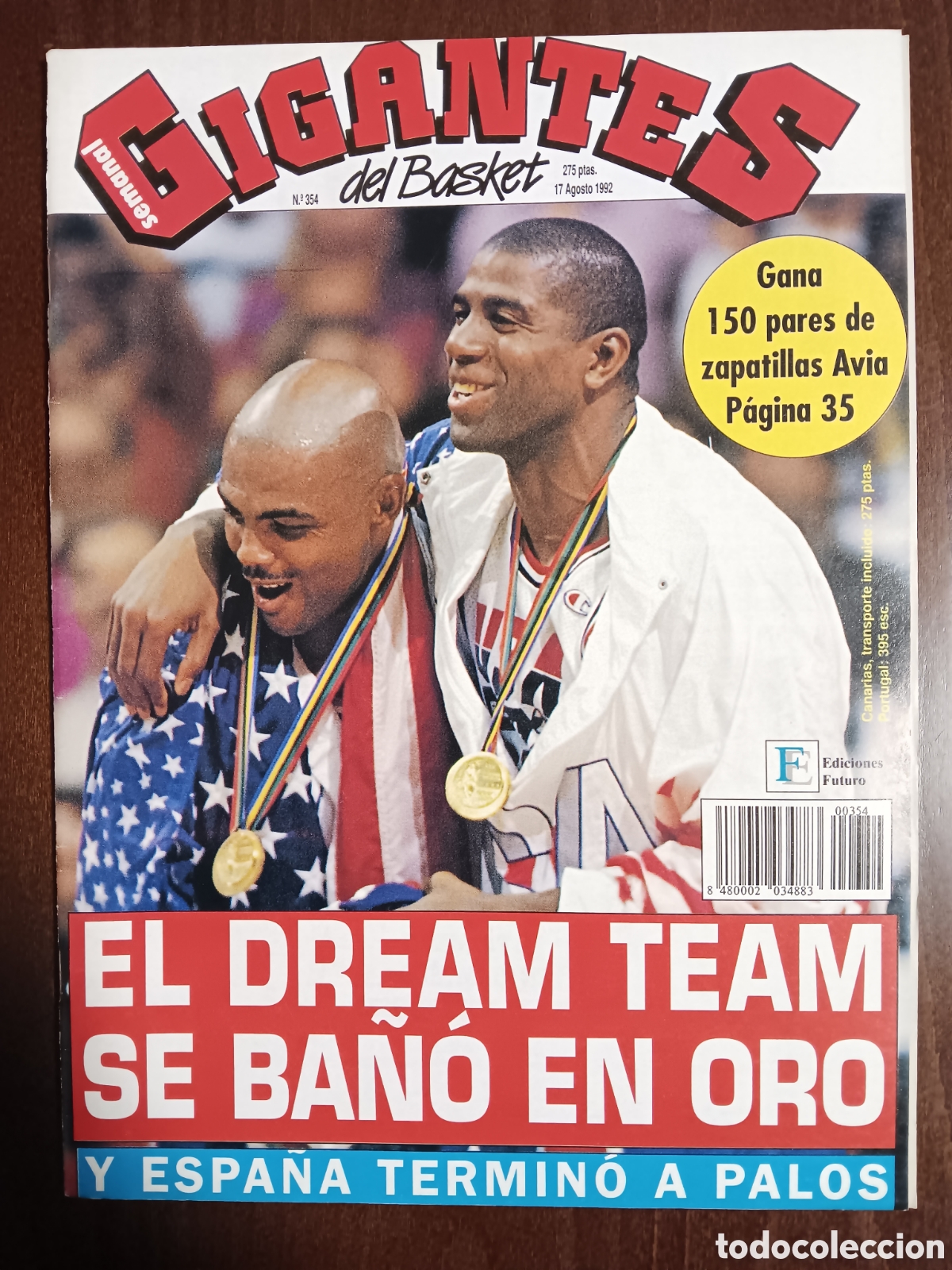 Coleccionismo de revistas y peri&oacute;dicos: Gigantes del Basket n&deg;354 - Barcelona 92