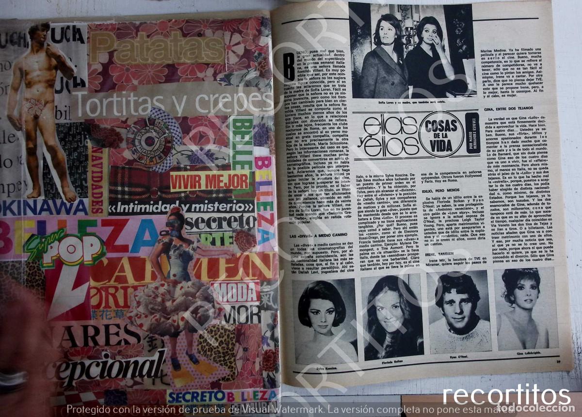 Coleccionismo de Revistas y Peri&oacute;dicos: SOFIA LOREN SYLVA KOSCINA GINA LOLLOBRIGIDA FLORIDA BOLKAN RYAN ONEAL
