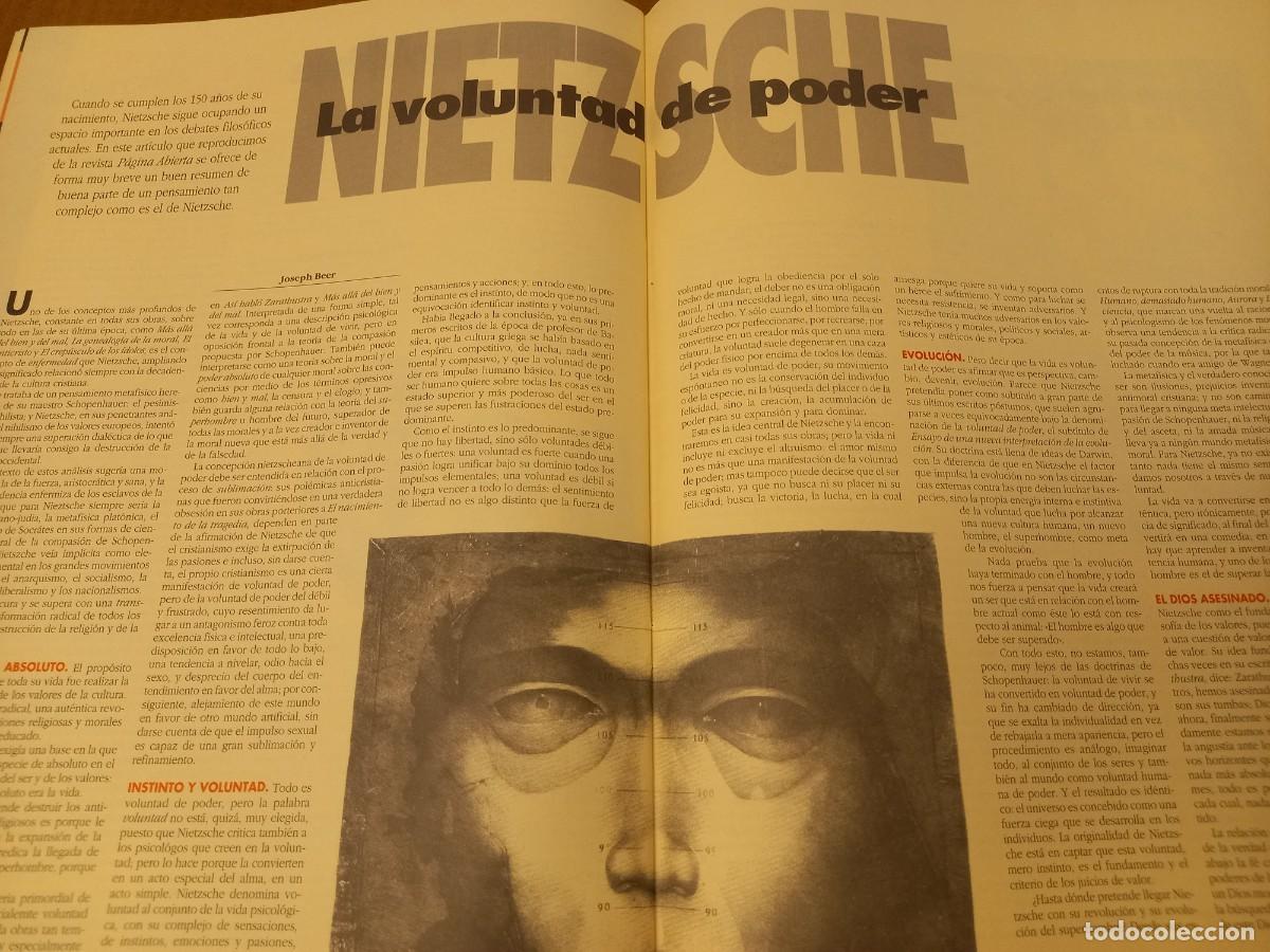Coleccionismo de Revistas y Peri&oacute;dicos: NIETZSCHE Y LA VOLUNTAD DE PODER. 4 PAGS. EXTRA&Iacute;DO DE HIKA ENERO 1995