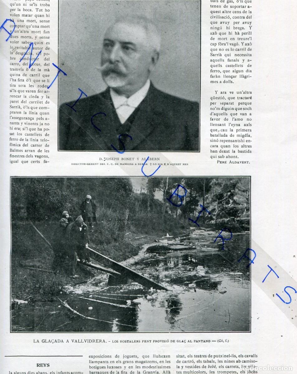 Collezionismo di Riviste e Giornali: REVISTA AN 1914 FERROCARRIL CARRILET MANRESA BERGA JOSEP BONET ALABERN PROTECTORA D'ANIMALS ANIMALES