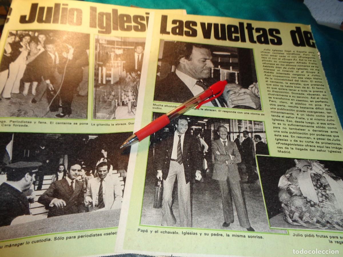 Coleccionismo de Revistas y Peri&oacute;dicos: RECORTE : JULIO IGLESIAS REGRESA A ESPA&Ntilde;A. PROTAGONISTAS, MARZO 1980